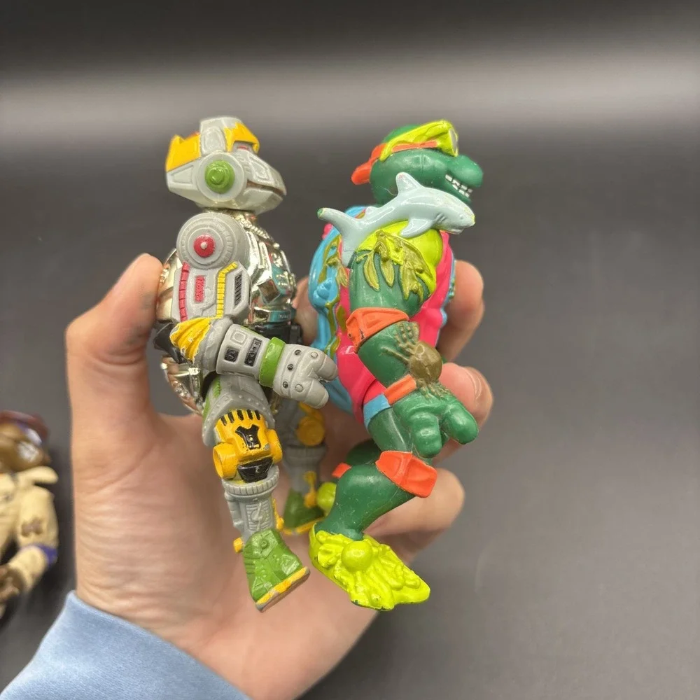 Vintage TMNT Teenage Mutant Ninja Turtles 1988 to 1990s Playmates Toys Lot of 4